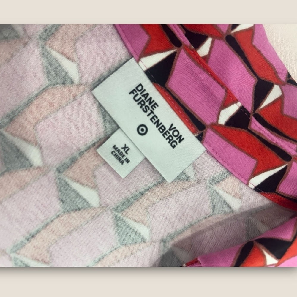 Diane Von Furstenberg Pink Patterned Jumpsuit - Picture 3 of 4